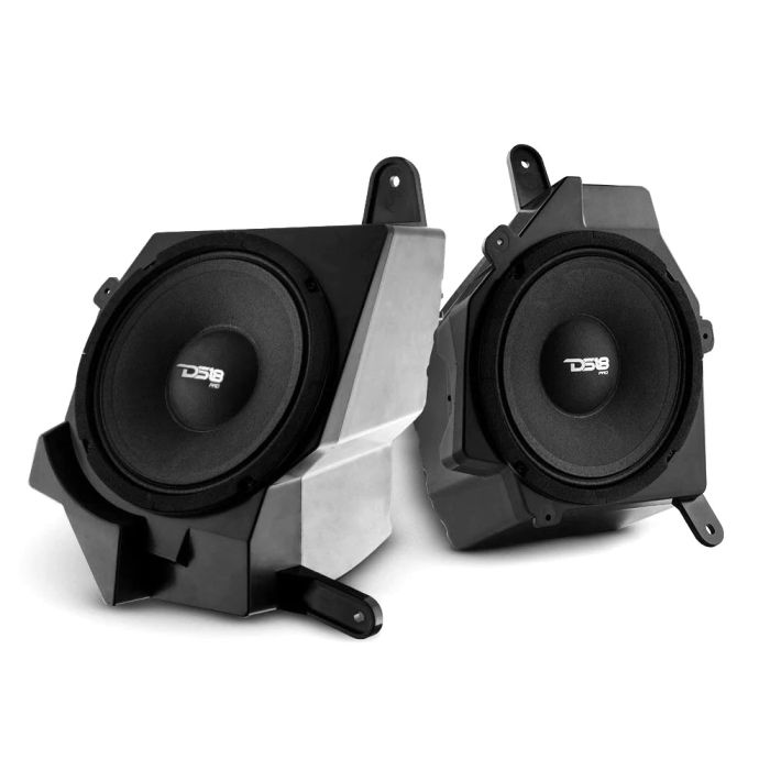 DS18 JP6 Plug and Play Dash Speakers Enclosure Pods with 6" Speakers for 18-22 Jeep Wrangler JL & Gladiator JT