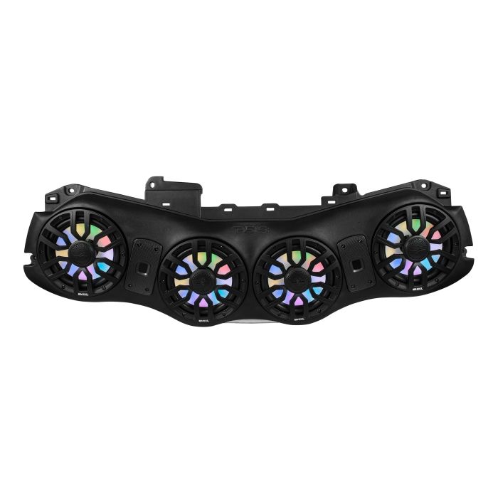 DS18 JL24-SBAR/BKLD Loaded Overhead Sound Bar with 4 X 8" NXL-IQ8 Marine Speakers for 24-25 Jeep Wrangler JL & Gladiator JT