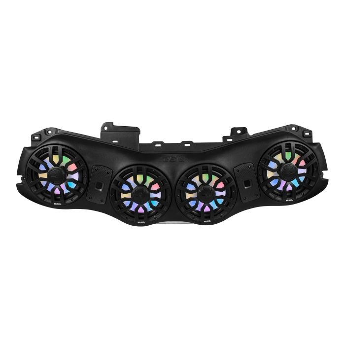 DS18 JL24-SBAR/BKLD Loaded Overhead Sound Bar with 4 X 8" NXL-IQ8 Marine Speakers for 24-25 Jeep Wrangler JL & Gladiator JT