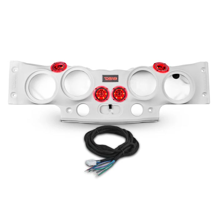 Jeep JK/JKU Overhead Bar System Fits 4 X 8" Speakers (Not included) 4 X PRO-TW4L and 2 X PRO-DRNSC1.5 and Harness Included -White