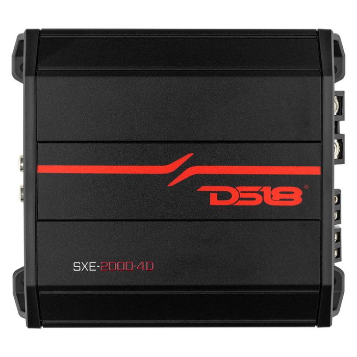 DS18 SXE-2000.4D/BK SXE Class D 4-Channel Amplifier 4 x 100 Rms at 4-Ohm 2000 Watts 