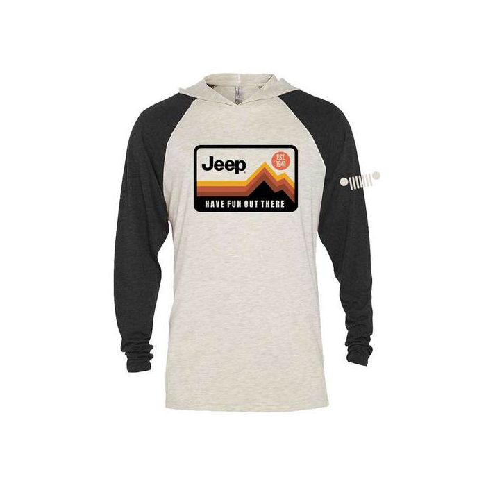 Jeep Merchandise  Have Fun Out There Long Sleeve Hooded T-Shirt 