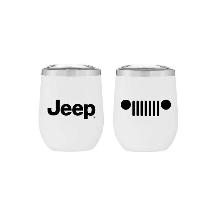 DSC JEEP WINE TUMBLER  WHITE MATTE