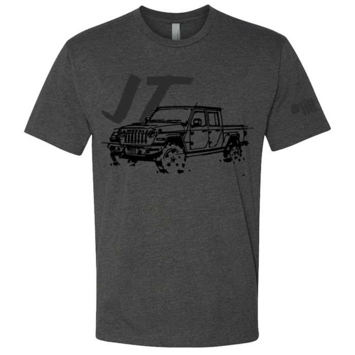 Jeep Merchandise  Mens LDD Series Jeep Gladiator JT Short Sleeved T-Shirt in Charcoal 