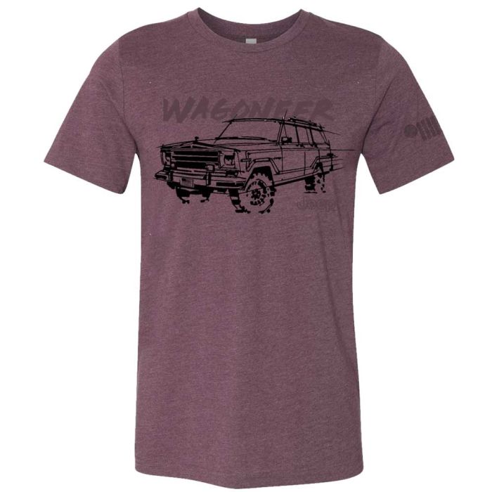Jeep Merchandise  Mens LDD Series Jeep Wagoneer T-Shirt in Burgundy 