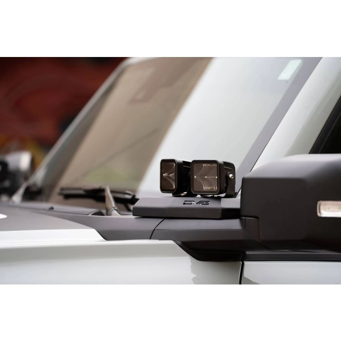 DV8 Offroad LBBR-02 A-Pillar Pod Light Mounts for 21-26 Ford Bronco