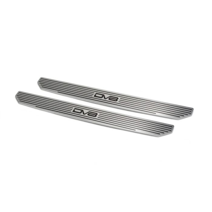 DV8 Offroad D-JL-180014-SIL2 Front Sill Plates with DV8 Logo  for 18-20 Jeep Wrangler JL & Gladiator JT
