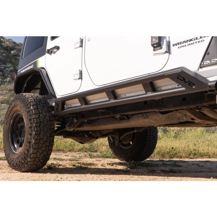 DV8 Offroad SRJK-07 Rock Sliders for 07-18 Jeep Wrangler JK Unlimited 4-Door