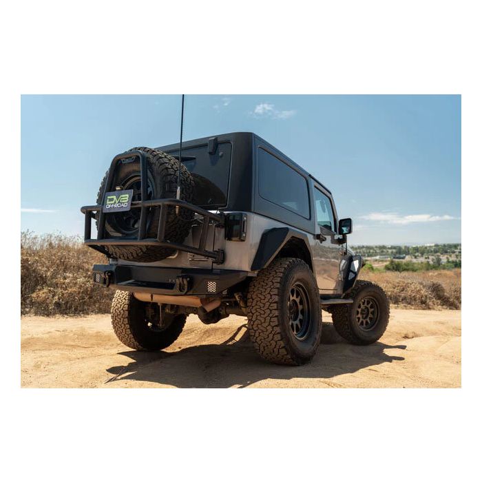 DV8 Offroad TCJK-14 Body Mounted Tire Carrier for 07-18 Jeep Wrangler JK