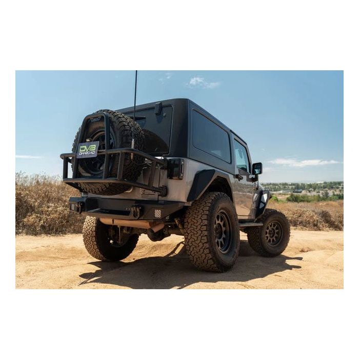 DV8 Offroad TCJK-14 Body Mounted Tire Carrier for 07-18 Jeep Wrangler JK