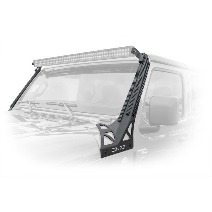 DV8 Offroad D-JL-190052-PIL Picatinny Rail A Pillar Light Mount Pair for 18-21 Jeep Wrangler JL and Gladiator JT
