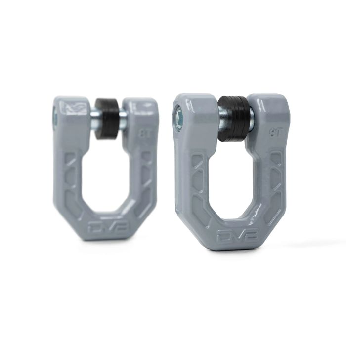 DV8 Elite Series D-Ring Shackles - Pair - Grey