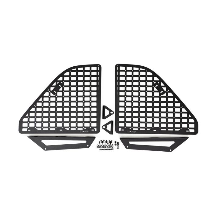 DV8 Offroad MPJL-01 Rear Window MOLLE Storage Panels for 18-23 Jeep Wrangler JL Unlimited 4-Door