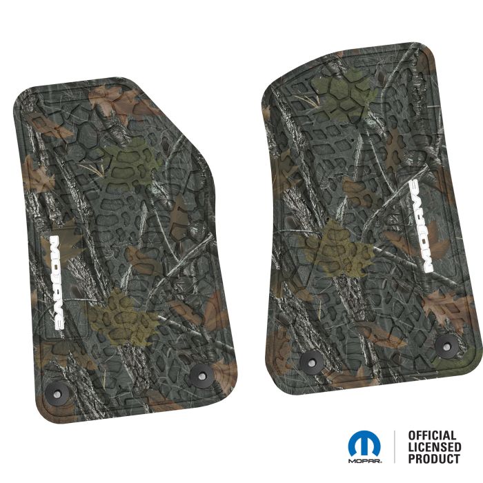 18-24 Jeep JL 2 Dr/Gladiator Front -Tire Tread/Scorched Earth Scene w/ Mojave Insert - Rugged Woods w/ White insert