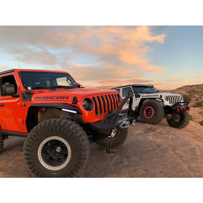 Road Armor  Stealth Mid Width Front Winch Bumper for 18-20 Jeep Wrangler JL & Gladiator JT