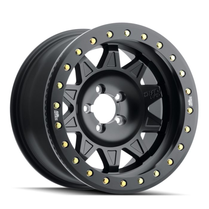 DIRTY LIFE ROADKILL RACE MATTE BLACK/BLACK BEADLOCK 17X9 5-127 -38MM 71.5MM