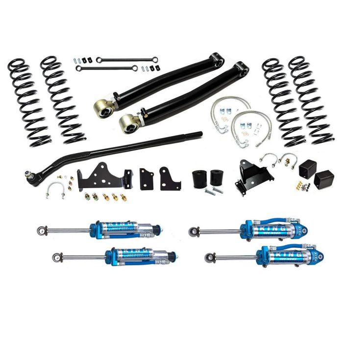 EVO Manufacturing  4" Enforcer Suspension System with Draglink Flip Kit for 07-18 Jeep Wrangler JK
