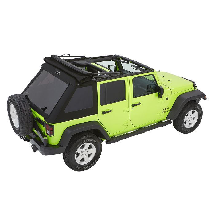 Bestop  Jeep Logo Trektop Glide Soft Top for 07-18 Jeep Wrangler JK Unlimited 4-Door