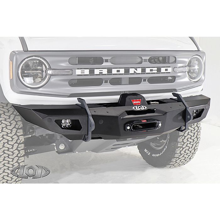 2021+ Bronco Black Ops Shorty Winch Front Bumper (Black Powder Coated)