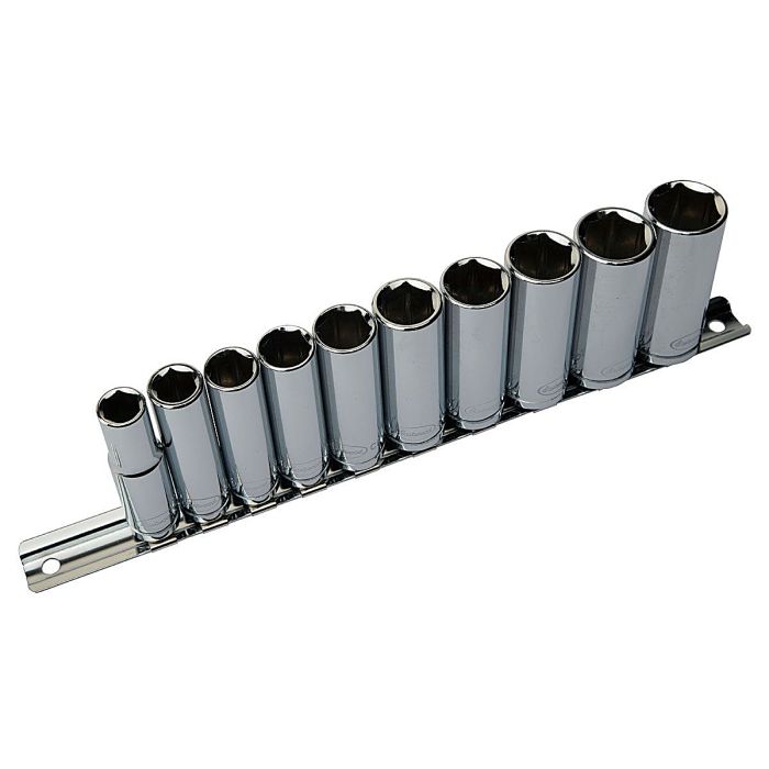 Eastwood 32172 10pc - 3/8 Inch Drive MM Deep Socket Set 