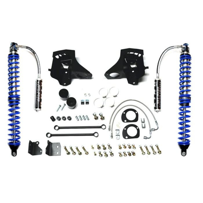 EVO-1108BA - Front Bolt on Coilover Kit Black (With C/Os) w/ Compression Adjusters for Wrangler JK/JKU