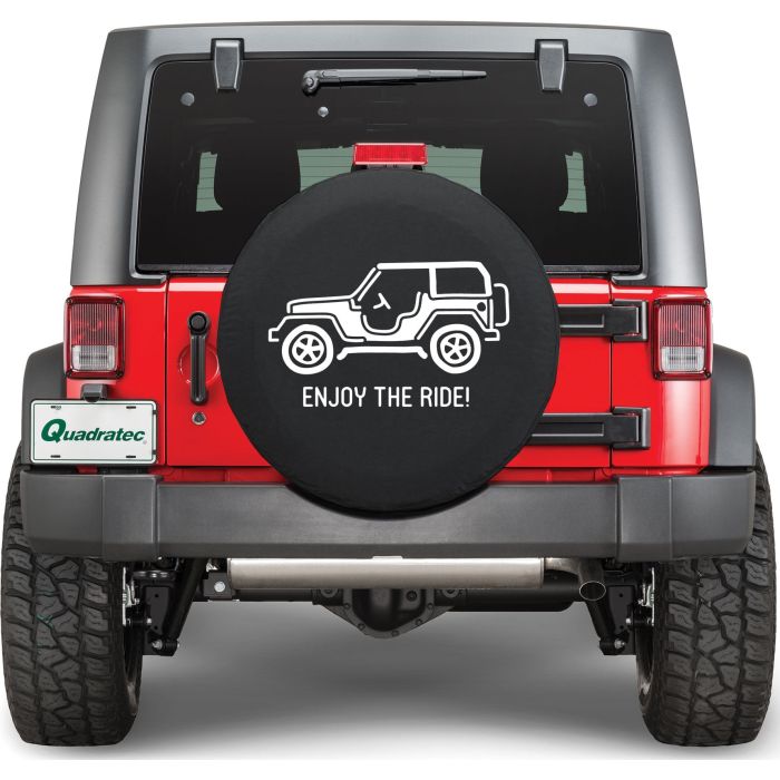 HBS ENJOY THE RIDE TIRE COVER 30X8 BK