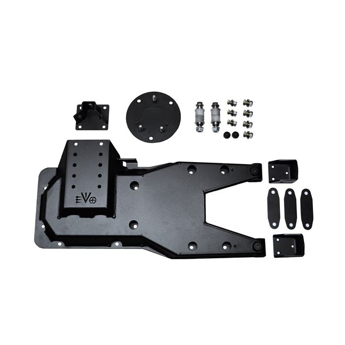EVO Manufacturing  Pro Series Hinged Gate Tire Carrier for 07-18 Jeep Wrangler JK