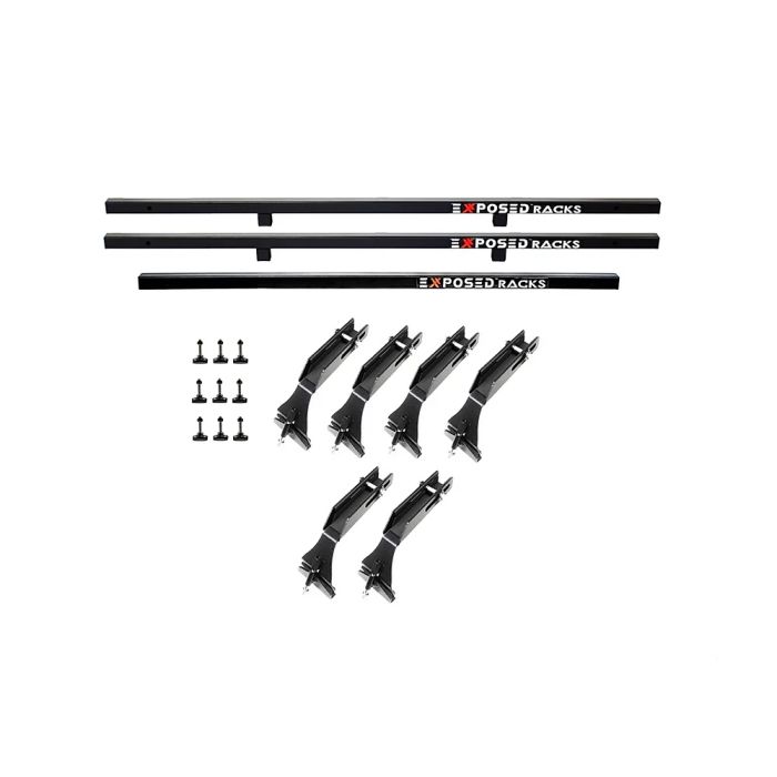 Exposed Racks  Crossbar Tent Roof Rack  for 07-18 Jeep Wrangler JK 2-Door with Factory Hardtop