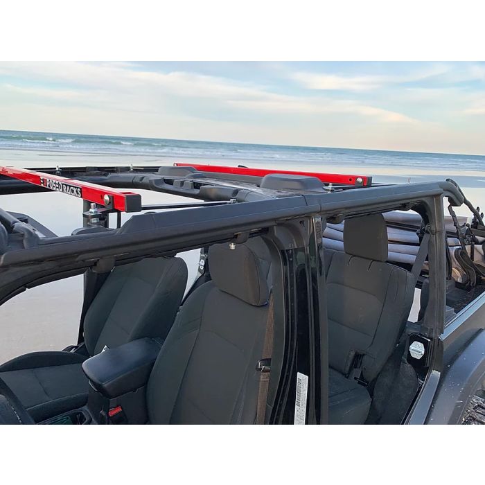 Exposed Racks  Under Soft Top Roof Rack for 18-20 Jeep Wrangler Unlimited JL 4-Door