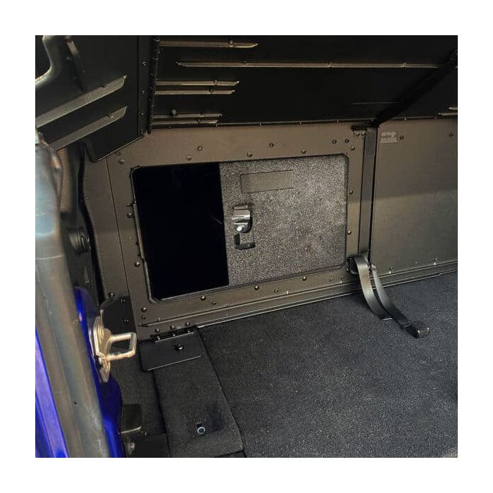 EZ 4X4 1907 0060 EZ-Rear Sliding Panel with Lock for 07-24 Jeep Wrangler JK & JL