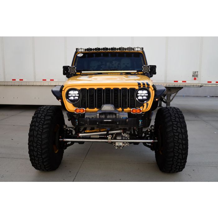 Attica 4x4 CHATT0771-H6-GBC-SQ Apex Series Headlights for 18-24 Jeep Wrangler JL & Gladiator JT