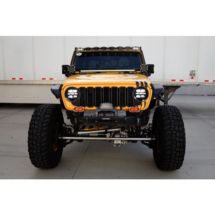 Attica 4x4 CHATT0771-H6-GBC-SQ Apex Series Headlights for 18-24 Jeep Wrangler JL & Gladiator JT