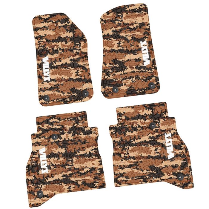 20-24 Jeep Gladiator Front and RearTire Tread/Scorched Earth Scene w/ Willys Insert - Cyberflage w/ White Insert