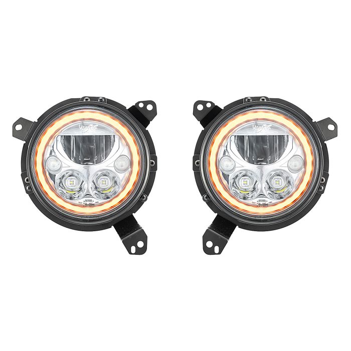 VIS VORTEX LED HDLMPS BR CHRM/AMB JL JT