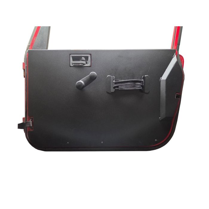 INTERIOR DOOR PANELS FOR FULL DOORS - PR - FLAT ALUM DIAMOND BLK PC 97-06 TJ/LJ