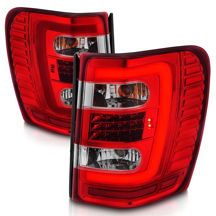 Anzo USA  LED Tail Lights with C Light Bar for 99-04 Jeep Grand Cherokee WJ