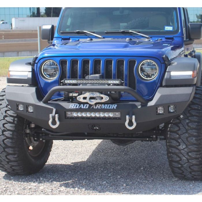 Road Armor  Stealth Full Width Front Winch Bumper for 18-20 Jeep Wrangler JL & Gladiator JT