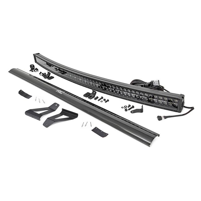 RC 50IN LED W/WINDSHIELD MNT BLK/DRL XJ
