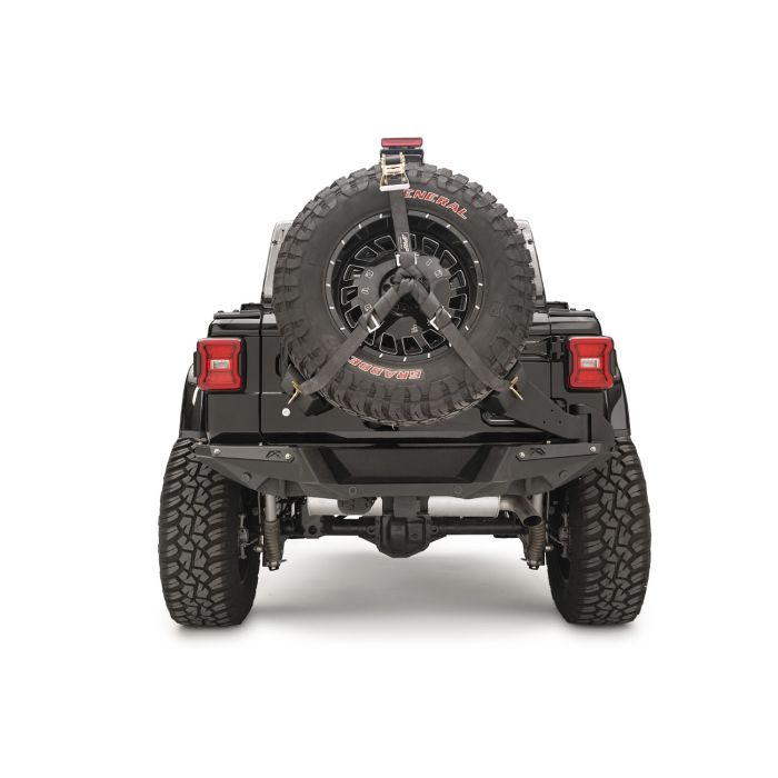 Fab Fours JL2070-1 Slant Back Tire Carrier for 18-19 Jeep Wrangler JL