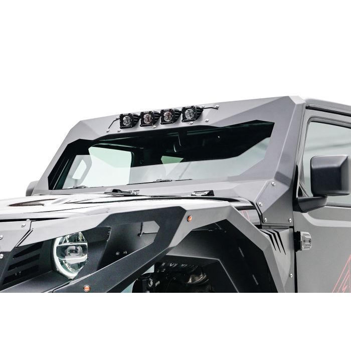 Fab Fours JL3021-1 ViCowl Light Inserts for 18-22 Jeep Wrangler JL