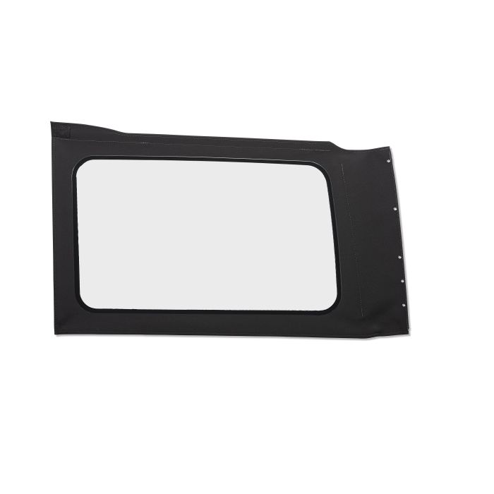 OE JL Replacement Windows - Jeep 2018-23 Wrangler JL (Quarter Left Hand; 4-Door; Black Twill; Clear)