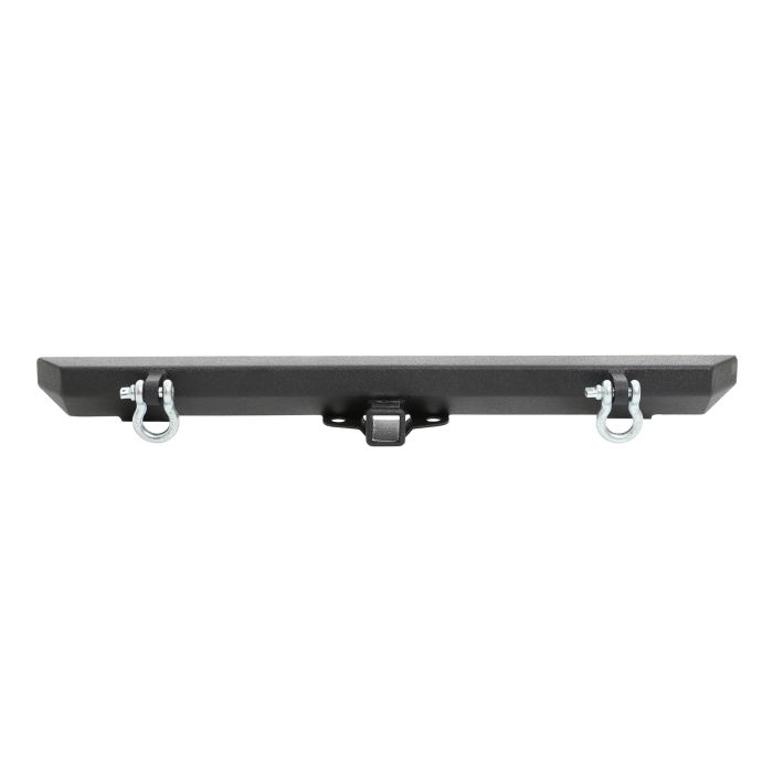 Smittybilt  Classic Rear Bumper with Hitch in Textured Black for 87-06 Jeep Wrangler YJ, TJ & Unlimited