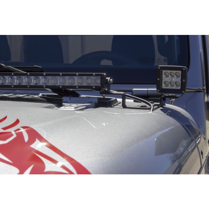 Fishbone Offroad FB21110 Cowl Light Bracket for 18-19 Jeep Wrangler JL & 2020 Gladiator JT