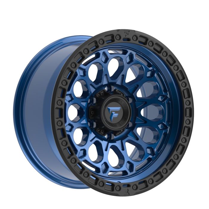 FT101-17905127N12BLB - FITTIPALDI OFFROAD FT101BLB 17X9 - 5X5 BS 4.5 -GLOSS  BLUE WITH SATIN BLACK RING