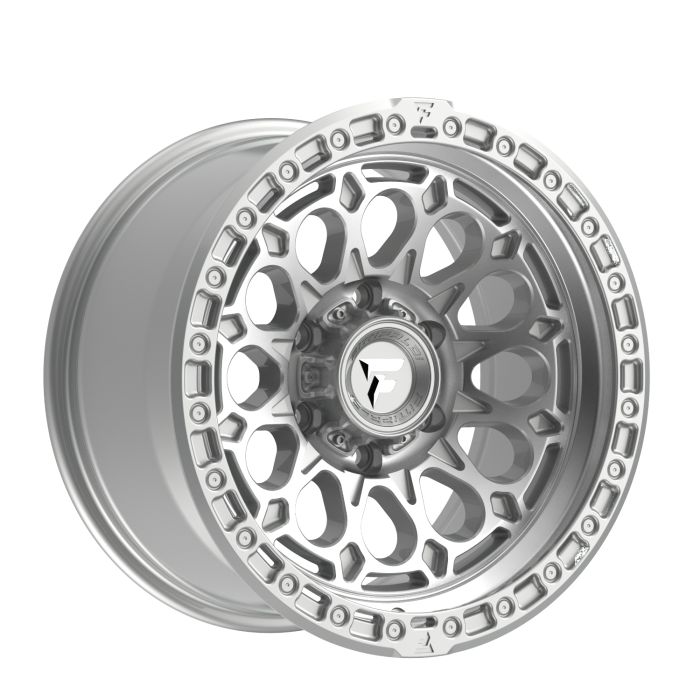 FT101-17905127N12MS - FITTIPALDI OFFROAD FT101MS 17X9 - 5X5 BS 4.5 -GLOSS SILVER WITH MACHINED FACE AND UNDERCUT