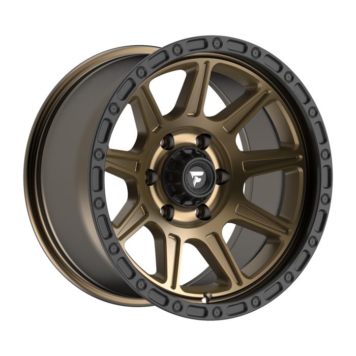 FT104-17905127N12ZB - FITTIPALDI OFF ROAD FT104ZB 17X9 - 5X5 BS 4.5-SATIN BRONZE WITH SATIN BLACK LIP