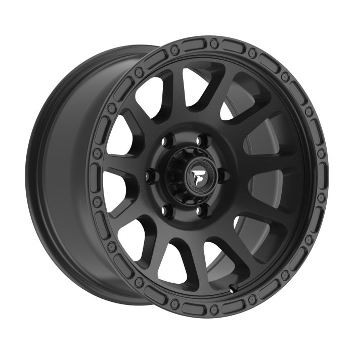 Fittipaldi Off Road Wheels FT105-17855127Q00SB Terra Series FT106 Alloy Wheel in 17x8.5 with 4.80in Backspace in Satin Black for 07-24 Jeep Wrangler JK, JL & Gladiator JT 