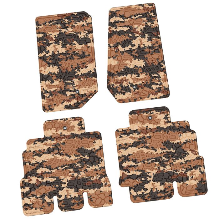 07-13 Jeep JKU 4 Dr Front and Rear -Tire Tread/Scorched Earth Scene - Cyberflage