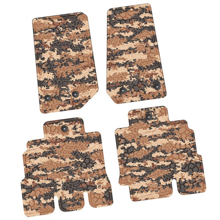 14-18 Jeep JKU 4 Dr Front and Rear -Tire Tread/Scorched Earth Scene - Cyberflage