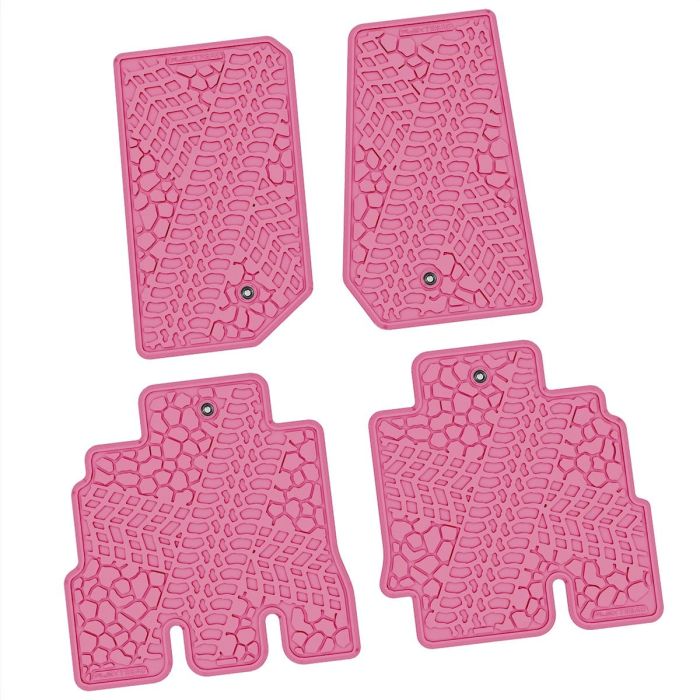 07-13 Jeep JKU Front and Rear -Tire Tread/Scorched Earth Scene - Pink